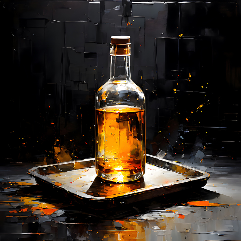 Golden Rays in Bottle